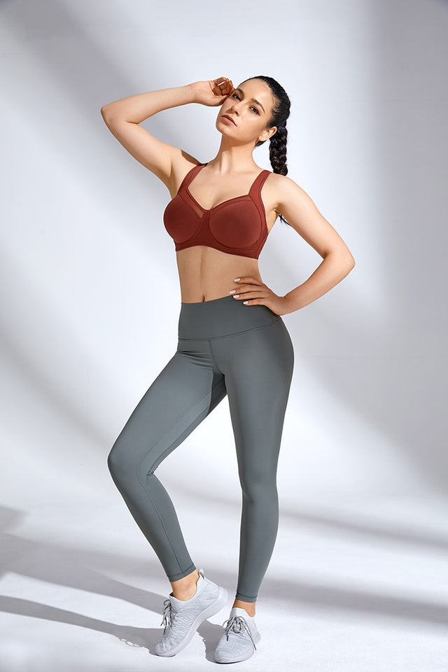High Impact Powerback Sports Bra - Maroon