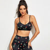 Longline Floral Print Sports Bra